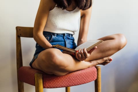 Girl Reading A Book