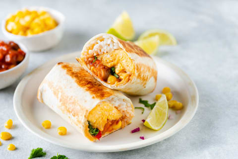 breakfast burrito with egg