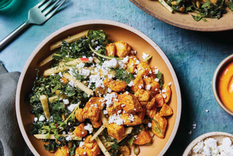 Curried Chicken and Kale Salad