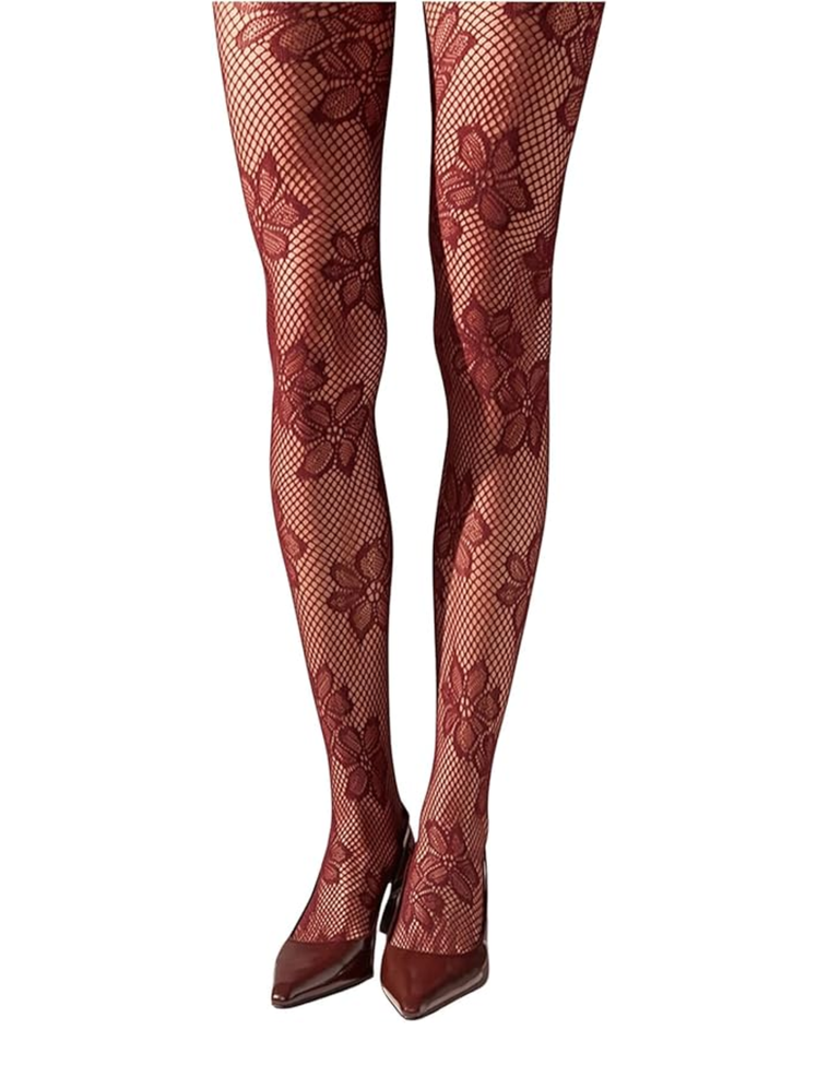 Milumia Floral Lace Pantyhose 