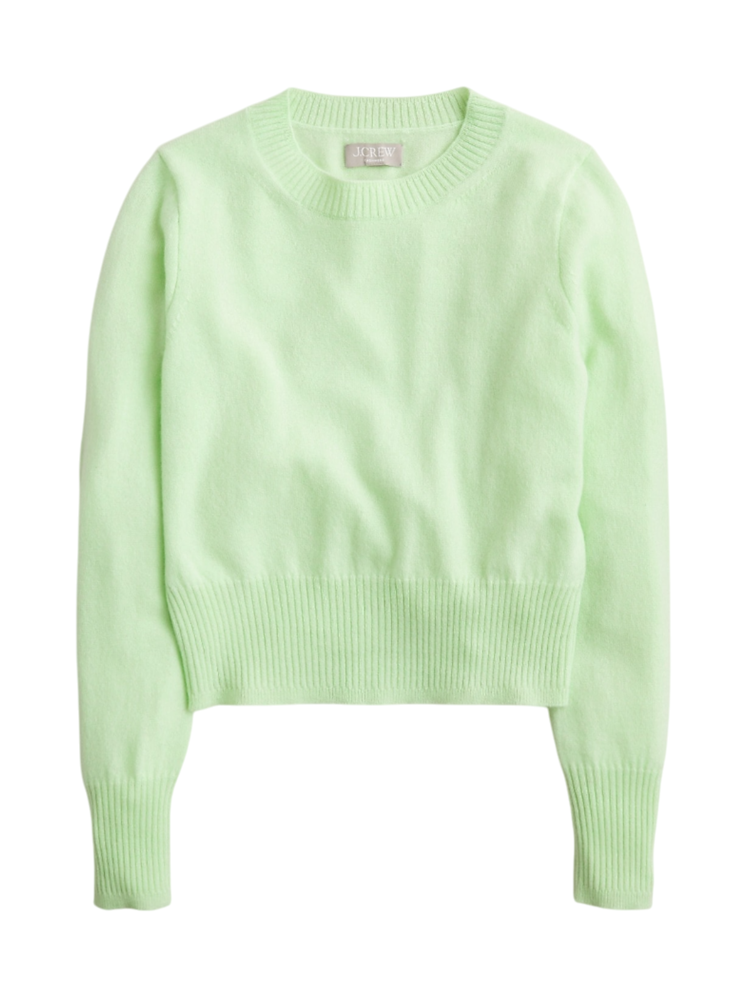 J.Crew Cashmere Shrunken Crewneck Sweater 