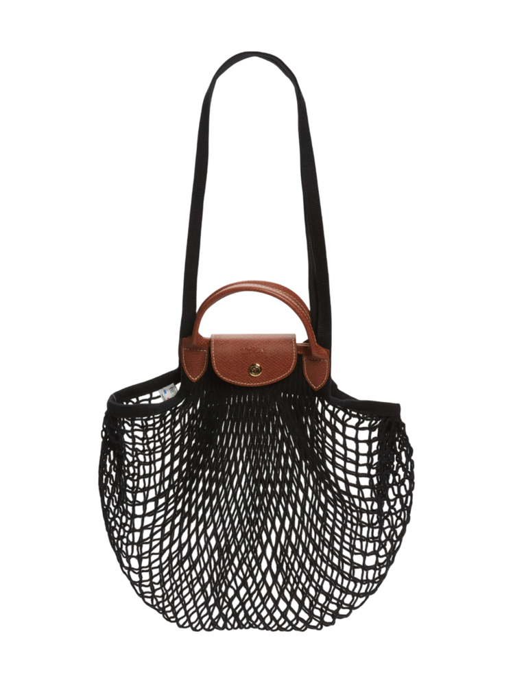 Longchamp Le Pliage Filet Knit Shoulder Bag 
