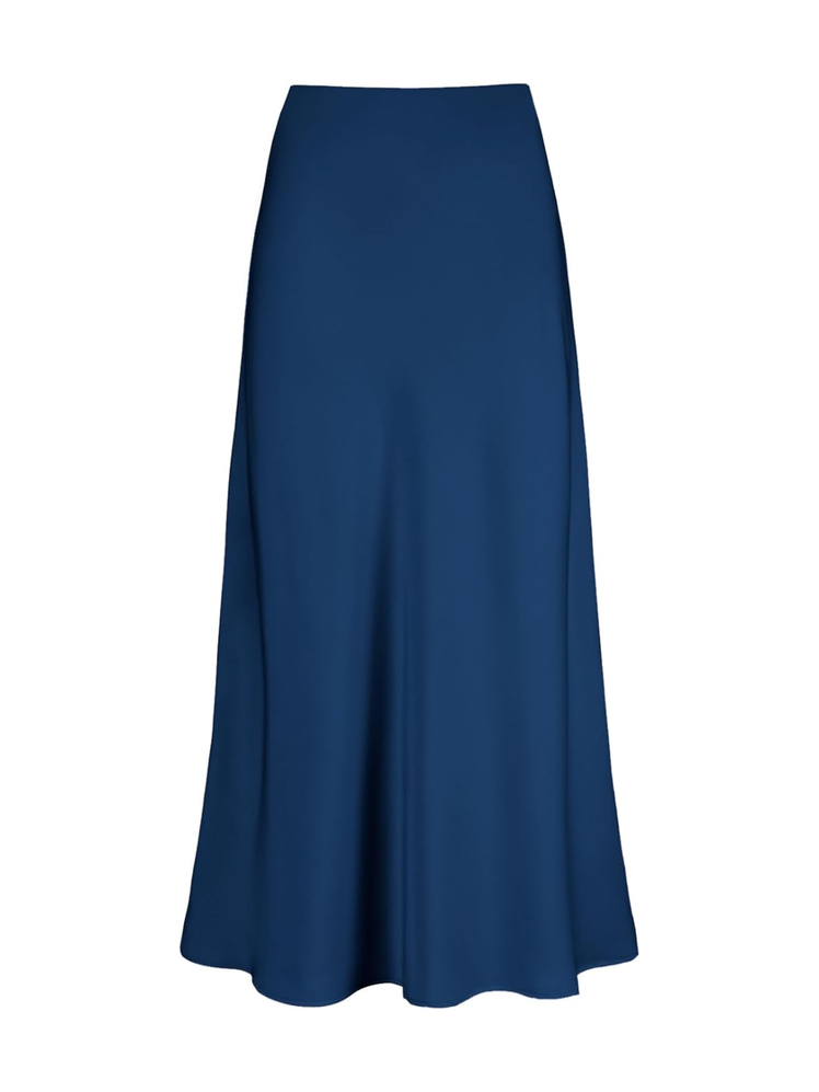 Outoshe Satin High-Waisted Maxiskirt 