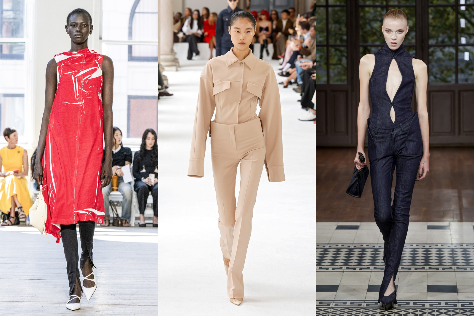 spring 2025 fashion trends — slim pants