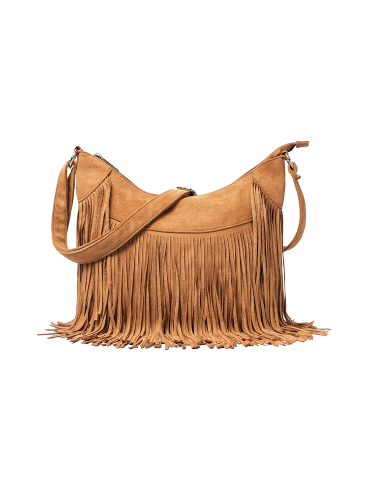 Sunwel Fringe Hobo Bag 